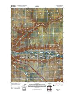 Mission Oregon Historical topographic map, 1:24000 scale, 7.5 X 7.5 Minute, Year 2011