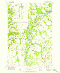 Mission Bottom Oregon Historical topographic map, 1:24000 scale, 7.5 X 7.5 Minute, Year 1957