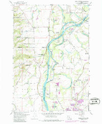 Mission Bottom Oregon Historical topographic map, 1:24000 scale, 7.5 X 7.5 Minute, Year 1957