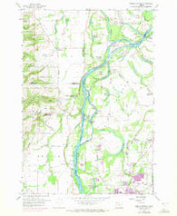 Mission Bottom Oregon Historical topographic map, 1:24000 scale, 7.5 X 7.5 Minute, Year 1957
