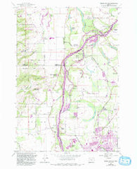 Mission Bottom Oregon Historical topographic map, 1:24000 scale, 7.5 X 7.5 Minute, Year 1957
