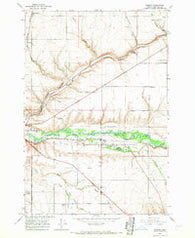 Mission Oregon Historical topographic map, 1:24000 scale, 7.5 X 7.5 Minute, Year 1966