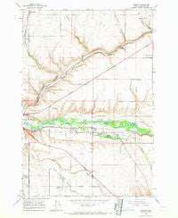 Mission Oregon Historical topographic map, 1:24000 scale, 7.5 X 7.5 Minute, Year 1966