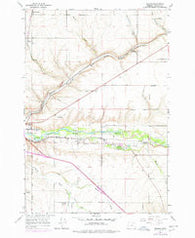 Mission Oregon Historical topographic map, 1:24000 scale, 7.5 X 7.5 Minute, Year 1966