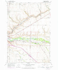 Mission Oregon Historical topographic map, 1:24000 scale, 7.5 X 7.5 Minute, Year 1966
