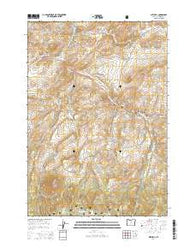 Mitchell Oregon Current topographic map, 1:24000 scale, 7.5 X 7.5 Minute, Year 2014