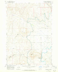 Mitchell Butte Oregon Historical topographic map, 1:24000 scale, 7.5 X 7.5 Minute, Year 1967