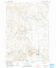 Mitchell Butte Oregon Historical topographic map, 1:24000 scale, 7.5 X 7.5 Minute, Year 1967