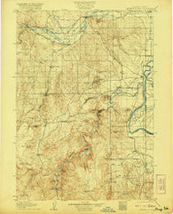 Mitchell Butte Oregon Historical topographic map, 1:125000 scale, 30 X 30 Minute, Year 1906