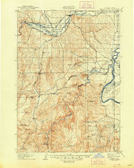 Mitchell Butte Oregon Historical topographic map, 1:125000 scale, 30 X 30 Minute, Year 1906