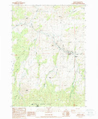 Mitchell Oregon Historical topographic map, 1:24000 scale, 7.5 X 7.5 Minute, Year 1988