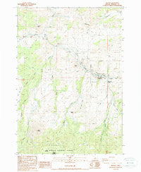Mitchell Oregon Historical topographic map, 1:24000 scale, 7.5 X 7.5 Minute, Year 1988
