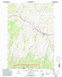 Mitchell Oregon Historical topographic map, 1:24000 scale, 7.5 X 7.5 Minute, Year 1992