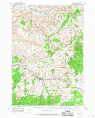 Mitchell Oregon Historical topographic map, 1:62500 scale, 15 X 15 Minute, Year 1966