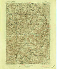 Mitchell Oregon Historical topographic map, 1:125000 scale, 30 X 30 Minute, Year 1926