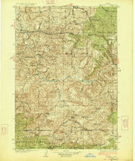 Mitchell Oregon Historical topographic map, 1:125000 scale, 30 X 30 Minute, Year 1926
