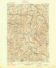 Mitchell Oregon Historical topographic map, 1:125000 scale, 30 X 30 Minute, Year 1926
