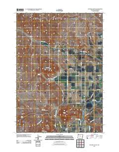 Mitchell Butte Oregon Historical topographic map, 1:24000 scale, 7.5 X 7.5 Minute, Year 2011