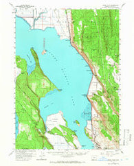 Modoc Point Oregon Historical topographic map, 1:62500 scale, 15 X 15 Minute, Year 1957