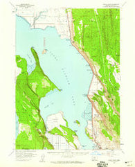 Modoc Point Oregon Historical topographic map, 1:62500 scale, 15 X 15 Minute, Year 1957