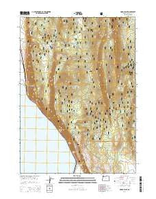 Modoc Point Oregon Current topographic map, 1:24000 scale, 7.5 X 7.5 Minute, Year 2014