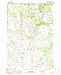 Moffit Table Oregon Historical topographic map, 1:24000 scale, 7.5 X 7.5 Minute, Year 1990