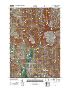 Moffit Table Oregon Historical topographic map, 1:24000 scale, 7.5 X 7.5 Minute, Year 2011