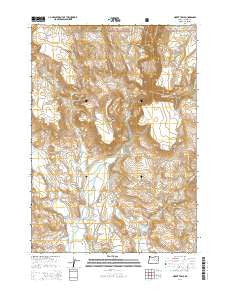 Moffit Table Oregon Current topographic map, 1:24000 scale, 7.5 X 7.5 Minute, Year 2014