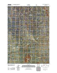 Moffitt Butte Oregon Historical topographic map, 1:24000 scale, 7.5 X 7.5 Minute, Year 2011
