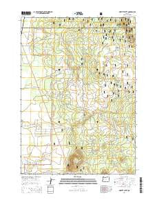 Moffitt Butte Oregon Current topographic map, 1:24000 scale, 7.5 X 7.5 Minute, Year 2014