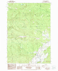 Mohawk Oregon Historical topographic map, 1:24000 scale, 7.5 X 7.5 Minute, Year 1988