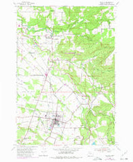 Molalla Oregon Historical topographic map, 1:24000 scale, 7.5 X 7.5 Minute, Year 1954