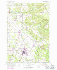 Molalla Oregon Historical topographic map, 1:24000 scale, 7.5 X 7.5 Minute, Year 1954