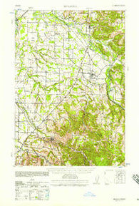 Molalla Oregon Historical topographic map, 1:62500 scale, 15 X 15 Minute, Year 1939