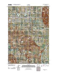 Monmouth Oregon Historical topographic map, 1:24000 scale, 7.5 X 7.5 Minute, Year 2011