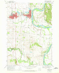 Monmouth Oregon Historical topographic map, 1:24000 scale, 7.5 X 7.5 Minute, Year 1970