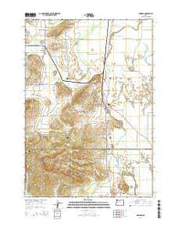 Monroe Oregon Current topographic map, 1:24000 scale, 7.5 X 7.5 Minute, Year 2014