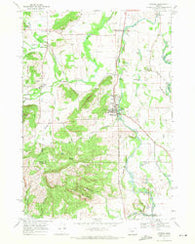 Monroe Oregon Historical topographic map, 1:24000 scale, 7.5 X 7.5 Minute, Year 1969