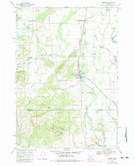 Monroe Oregon Historical topographic map, 1:24000 scale, 7.5 X 7.5 Minute, Year 1969