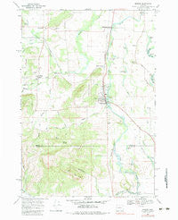 Monroe Oregon Historical topographic map, 1:24000 scale, 7.5 X 7.5 Minute, Year 1969