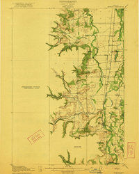 Monroe Oregon Historical topographic map, 1:62500 scale, 15 X 15 Minute, Year 1922
