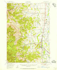 Monroe Oregon Historical topographic map, 1:62500 scale, 15 X 15 Minute, Year 1939