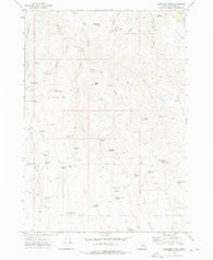 Monument Peak Oregon Historical topographic map, 1:24000 scale, 7.5 X 7.5 Minute, Year 1972