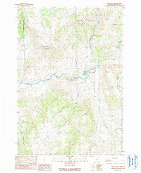 Monument Oregon Historical topographic map, 1:24000 scale, 7.5 X 7.5 Minute, Year 1990