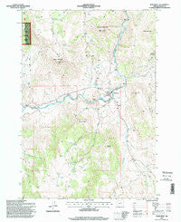 Monument Oregon Historical topographic map, 1:24000 scale, 7.5 X 7.5 Minute, Year 1995