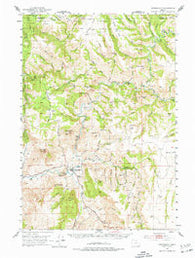 Monument Oregon Historical topographic map, 1:62500 scale, 15 X 15 Minute, Year 1951