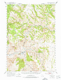 Monument Oregon Historical topographic map, 1:62500 scale, 15 X 15 Minute, Year 1951