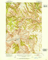 Monument Oregon Historical topographic map, 1:62500 scale, 15 X 15 Minute, Year 1951