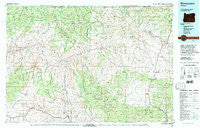 Monument Oregon Historical topographic map, 1:100000 scale, 30 X 60 Minute, Year 1980