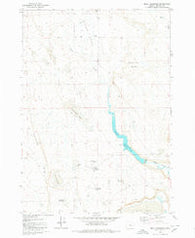 Moon Reservoir Oregon Historical topographic map, 1:24000 scale, 7.5 X 7.5 Minute, Year 1979